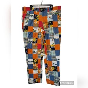 LOUD MOUTH 1970's Men's Patchwork Plaid Golf Style Slacks Pants